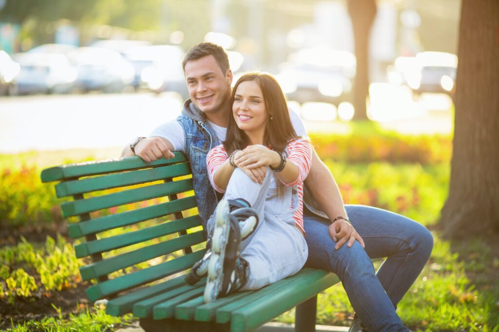 Smiling couple